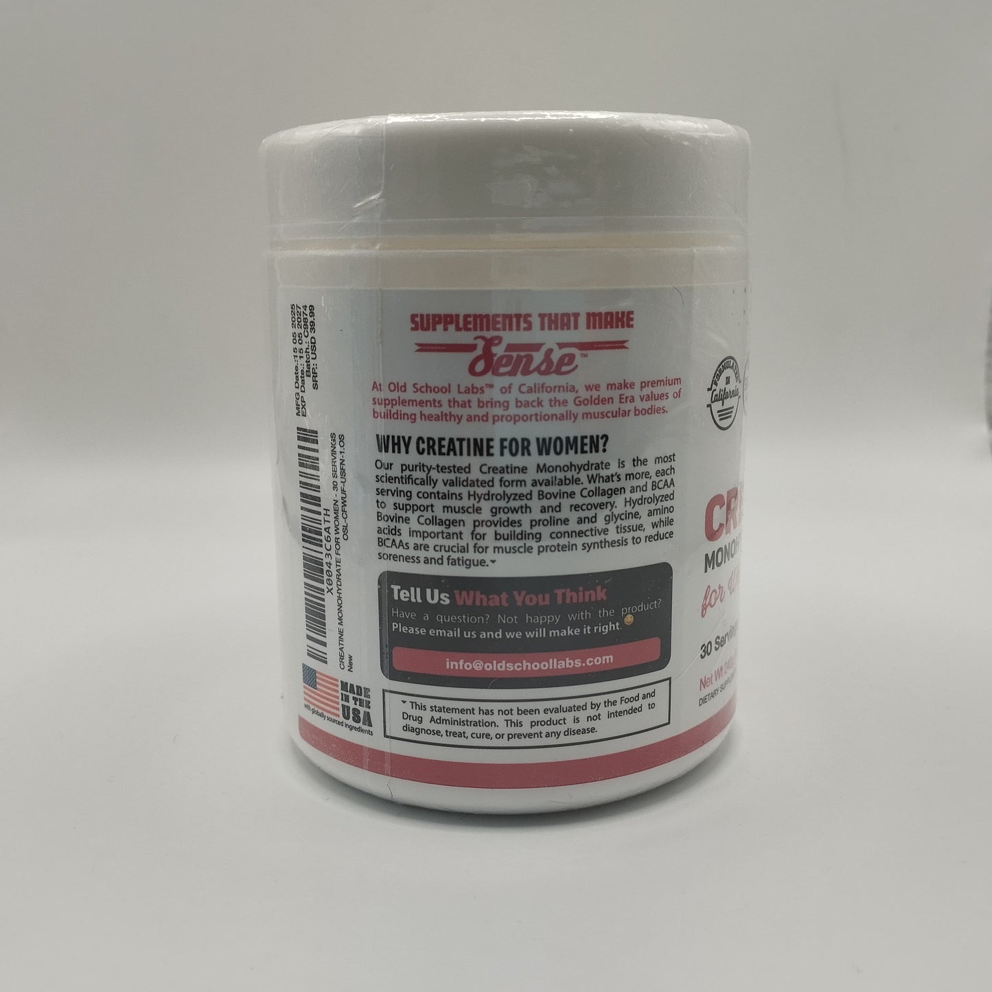 Creatina Monohidratada (Old School Labs)