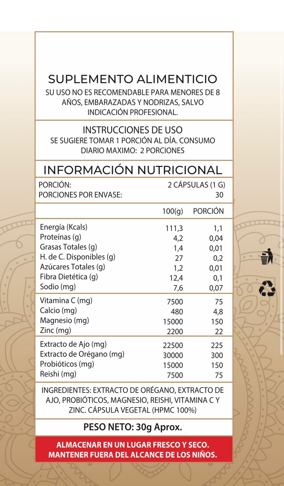 Candida Cleanse Vida Nova (60 Cápsulas)