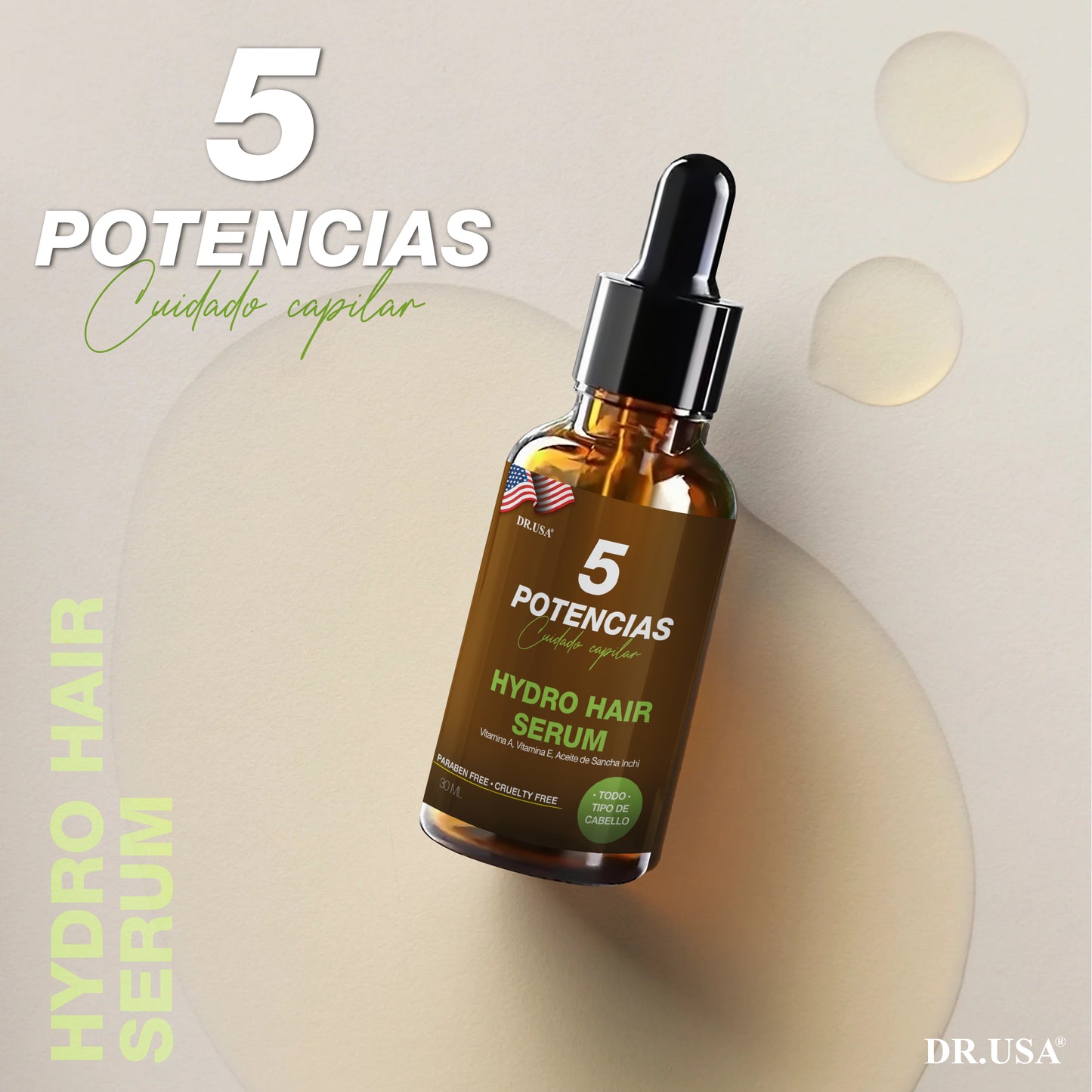 Serum 5 Potencias Anticaída de Cabello