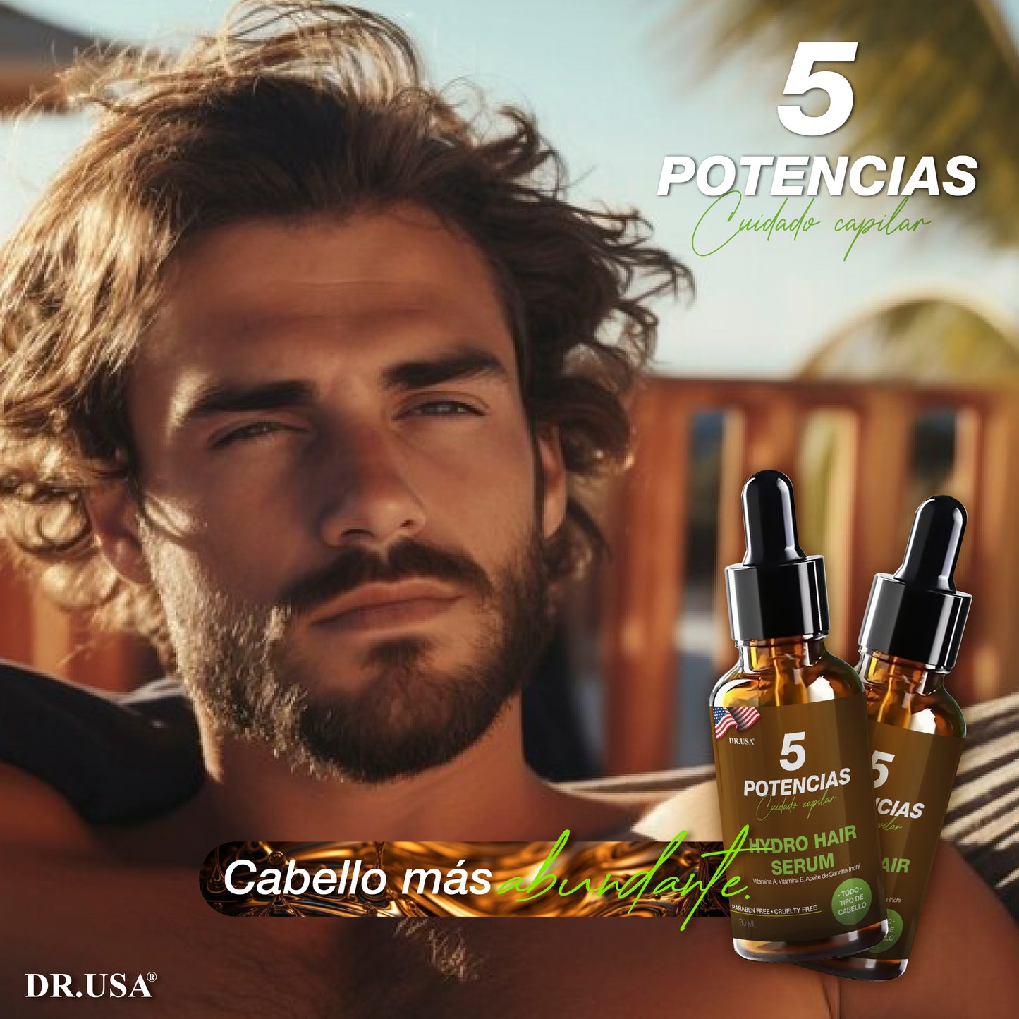 Serum 5 Potencias Anticaída de Cabello