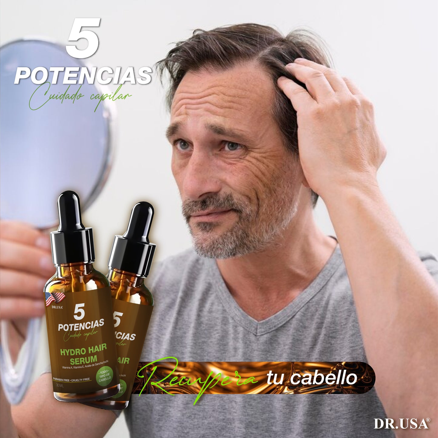 Serum 5 Potencias Anticaída de Cabello