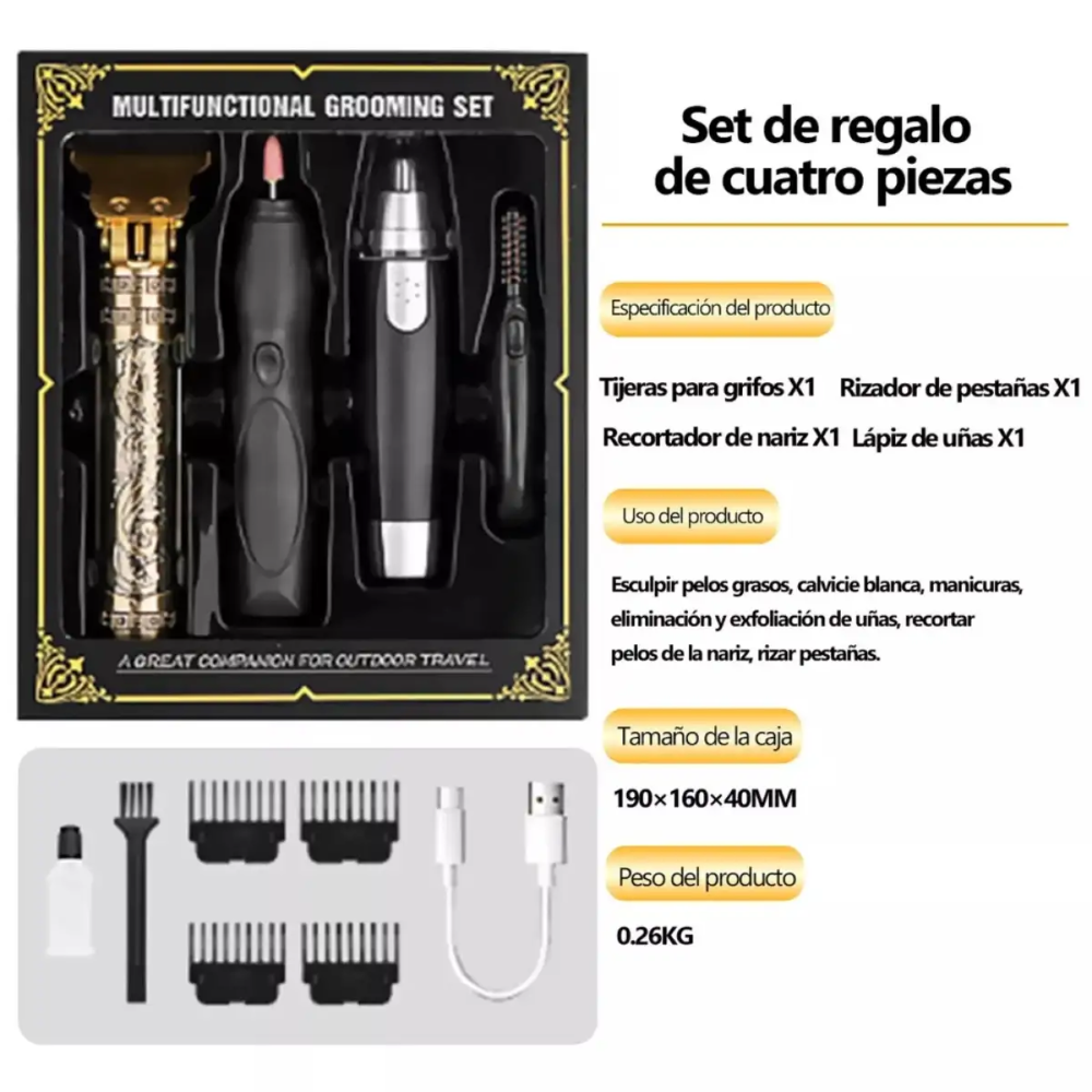 Kit Maquina Afeitar Multifuncional