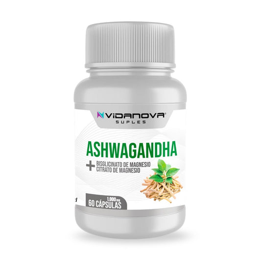 Ashwagandha + Magnesio 1000mg (60 Capsulas)